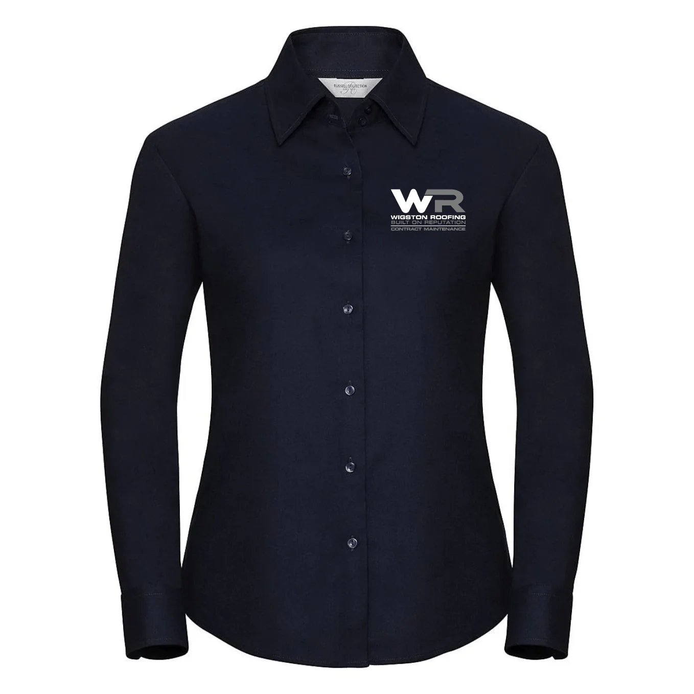 Wigston Roofing - Ladies Long Sleeve Shirt (R932F) - Image 3
