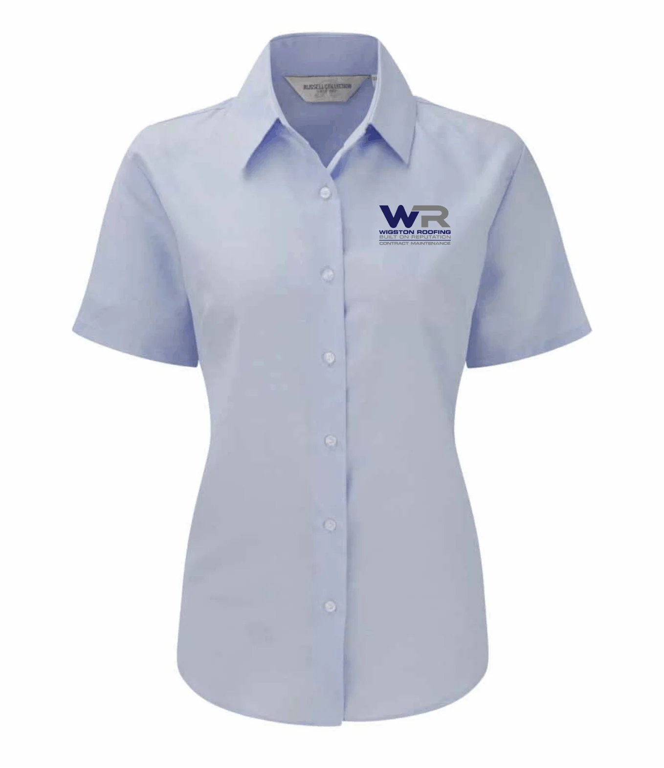 Wigston Roofing - Ladies Short Sleeve Shirt (R933F) - Image 2