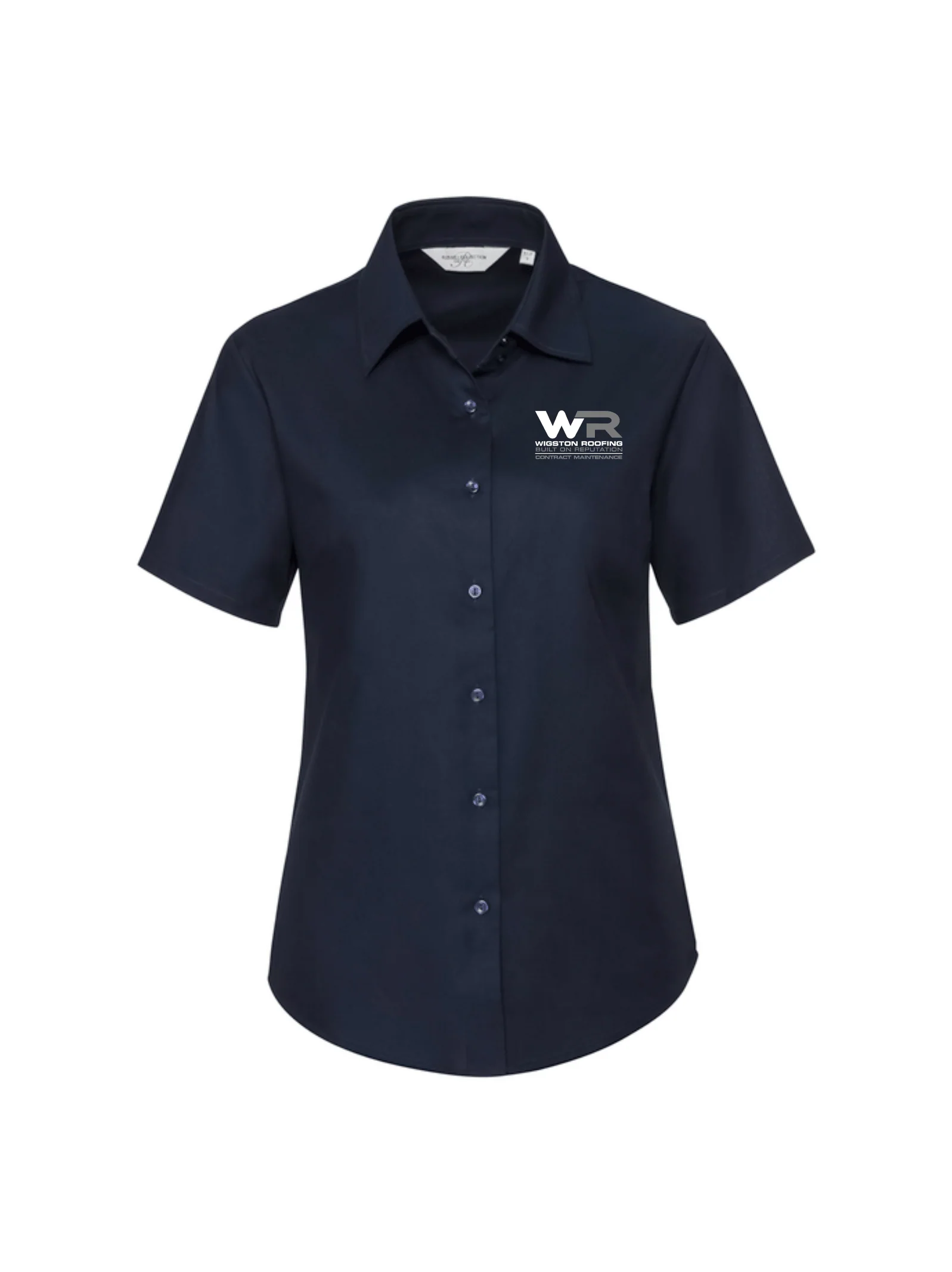 Wigston Roofing - Ladies Short Sleeve Shirt (R933F) - Image 3
